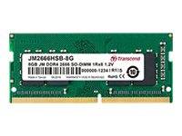 Transcend JetRAM Laptop-Arbeitsspeicher Modul DDR4 8 GB 1 x 8 GB Non-ECC 2666 MHz 260pin SO-DIMM CL19 JM2666HSG-8G