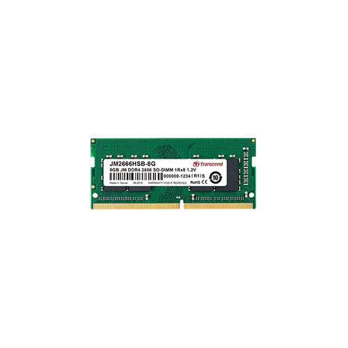 Transcend JetRAM Laptop-Arbeitsspeicher Modul DDR4 8 GB 1 x 8 GB Non-ECC 2666 MHz 260pin SO-DIMM CL19 JM2666HSG-8G