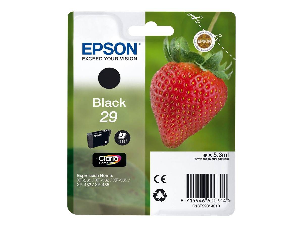 Epson 29 - 5.3 ml - Schwarz - Original - Tintenpatrone - für Expression Home XP-