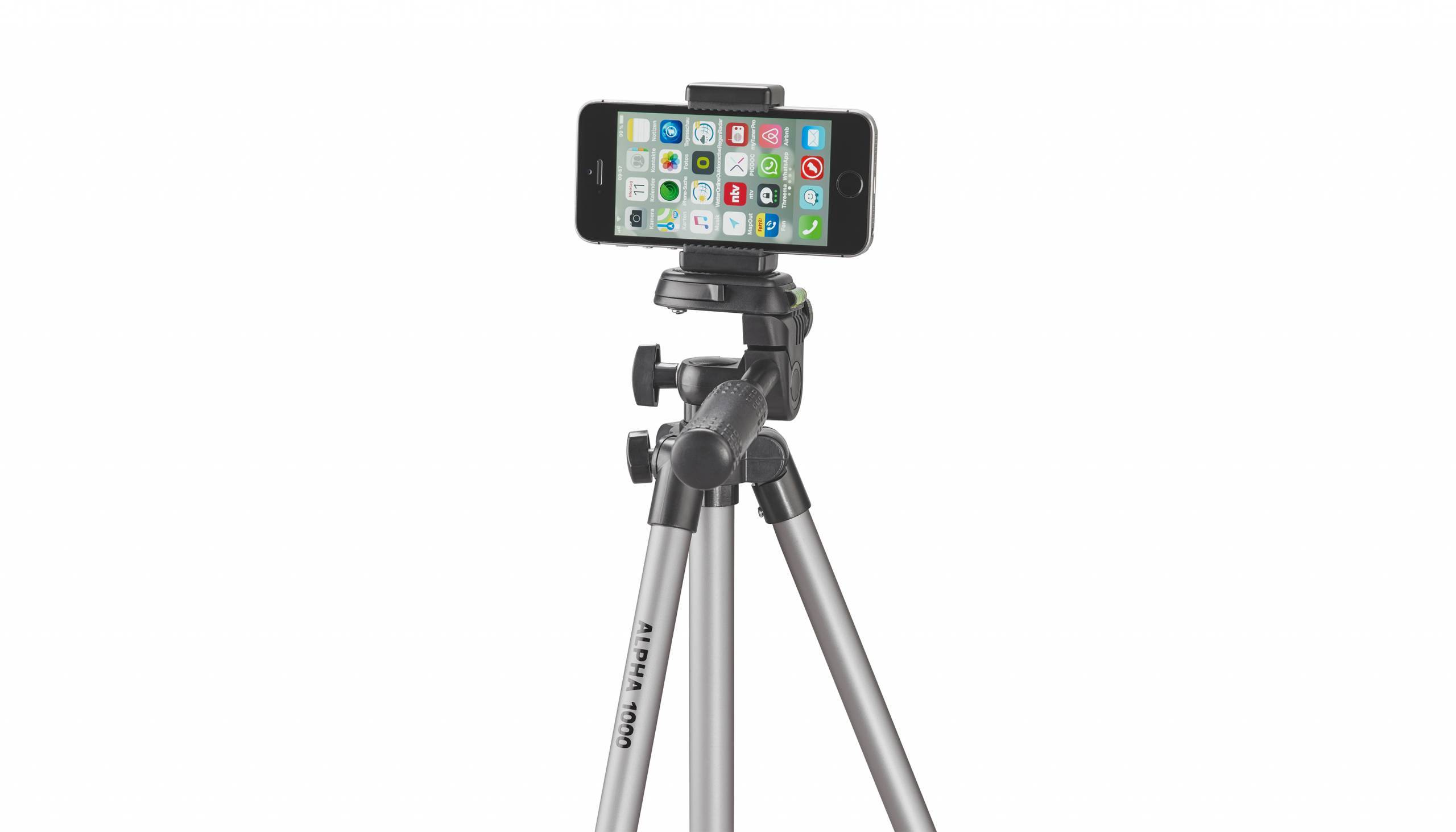 Cullmann Ministativ Arbeitshöhe=106cm (max) Silber, Schwarz Wasserwaage