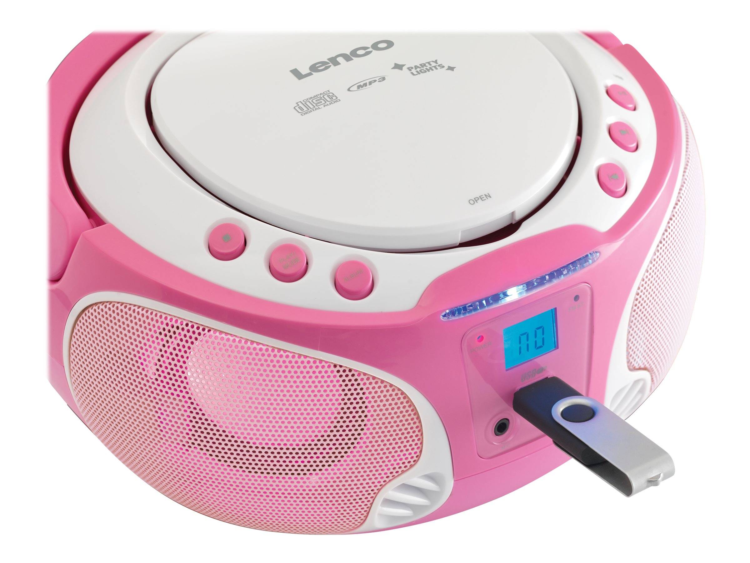 Lenco SCD-650 - Ghettoblaster - pink