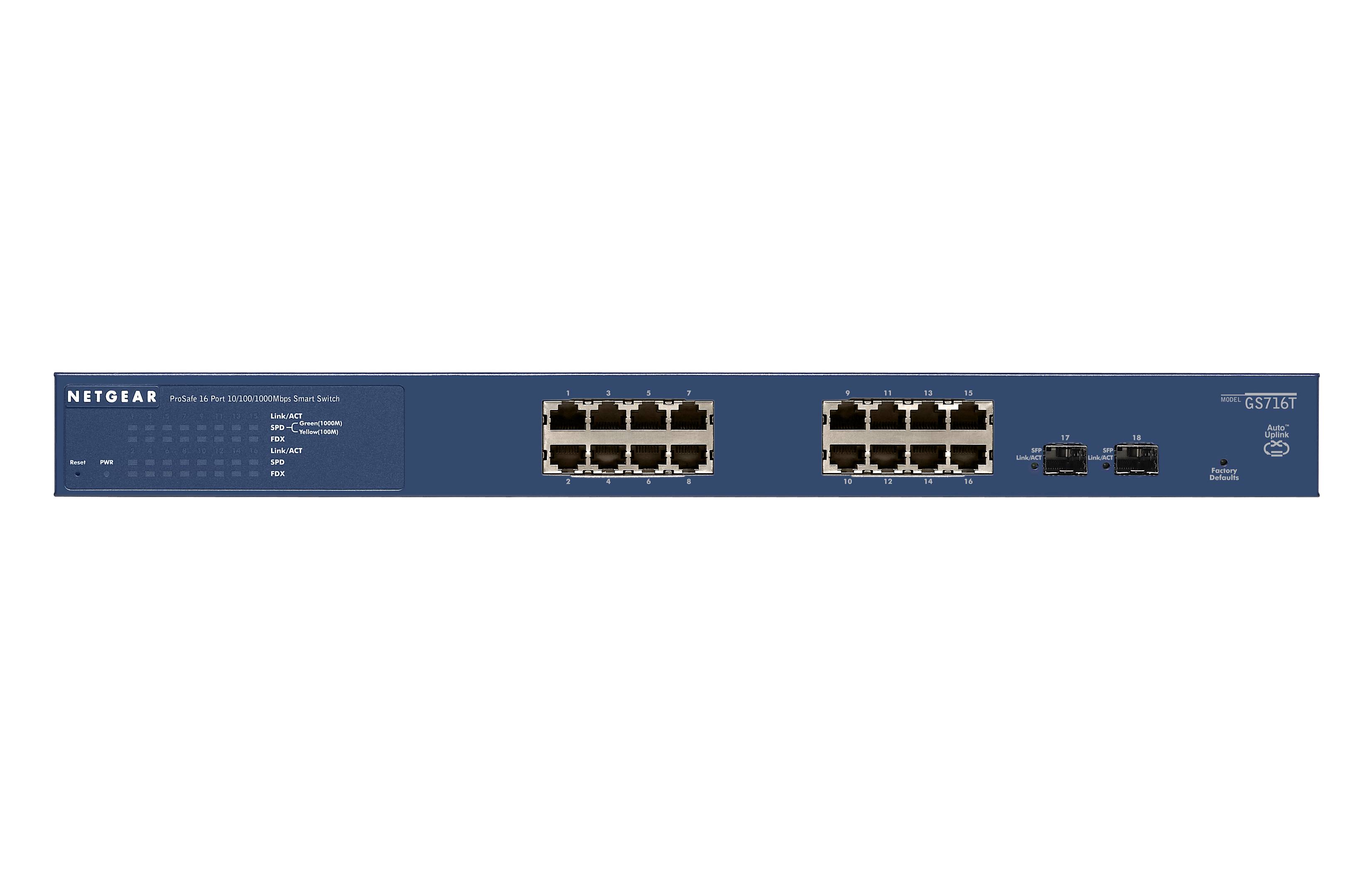 NETGEAR GS716T-300EUS Netzwerk Switch 16 Port