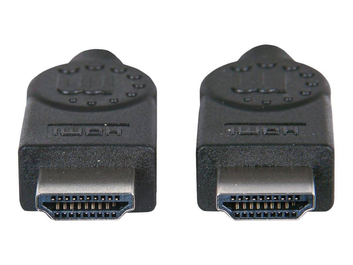 Manhattan HDMI Cable, 4K@30Hz (High Speed), 3m, Male to Male, Black, Ultra HD 4k x 2k, Fully Shielded, Gold Plated Conta
