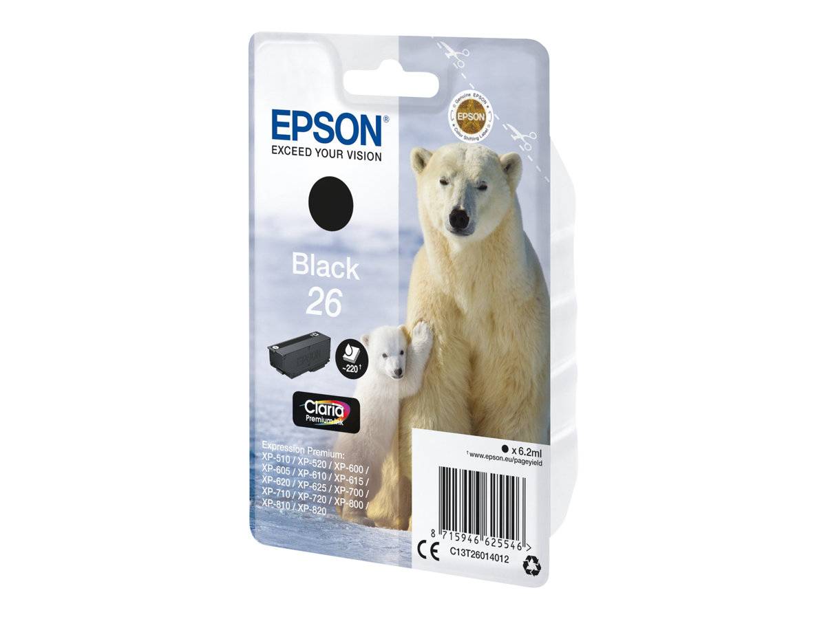 Epson Druckerpatrone T2601, 26 Original Schwarz C13T26014012