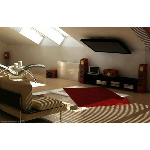TECHly - Befestigungskit (Deckenhalterung) - für LCD TV - Stahl - Schwarz, Silber - Bildschirmgröße: 43.2-94 cm (17"-37"