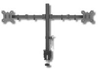 TECHly - Aufstellung - für 2 LCD-Displays - Schwarz - Bildschirmgröße: 33-68.6 cm (13"-27")