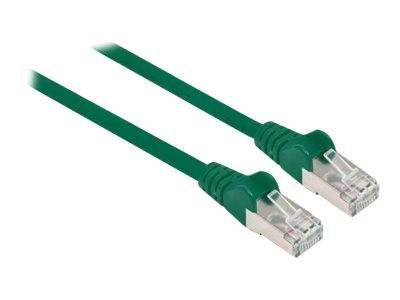 Intellinet 735964 RJ45 Netzwerkkabel, Patchkabel CAT 6 S/FTP 20.00 m Grün vergoldete Steckkontakte 1 St.