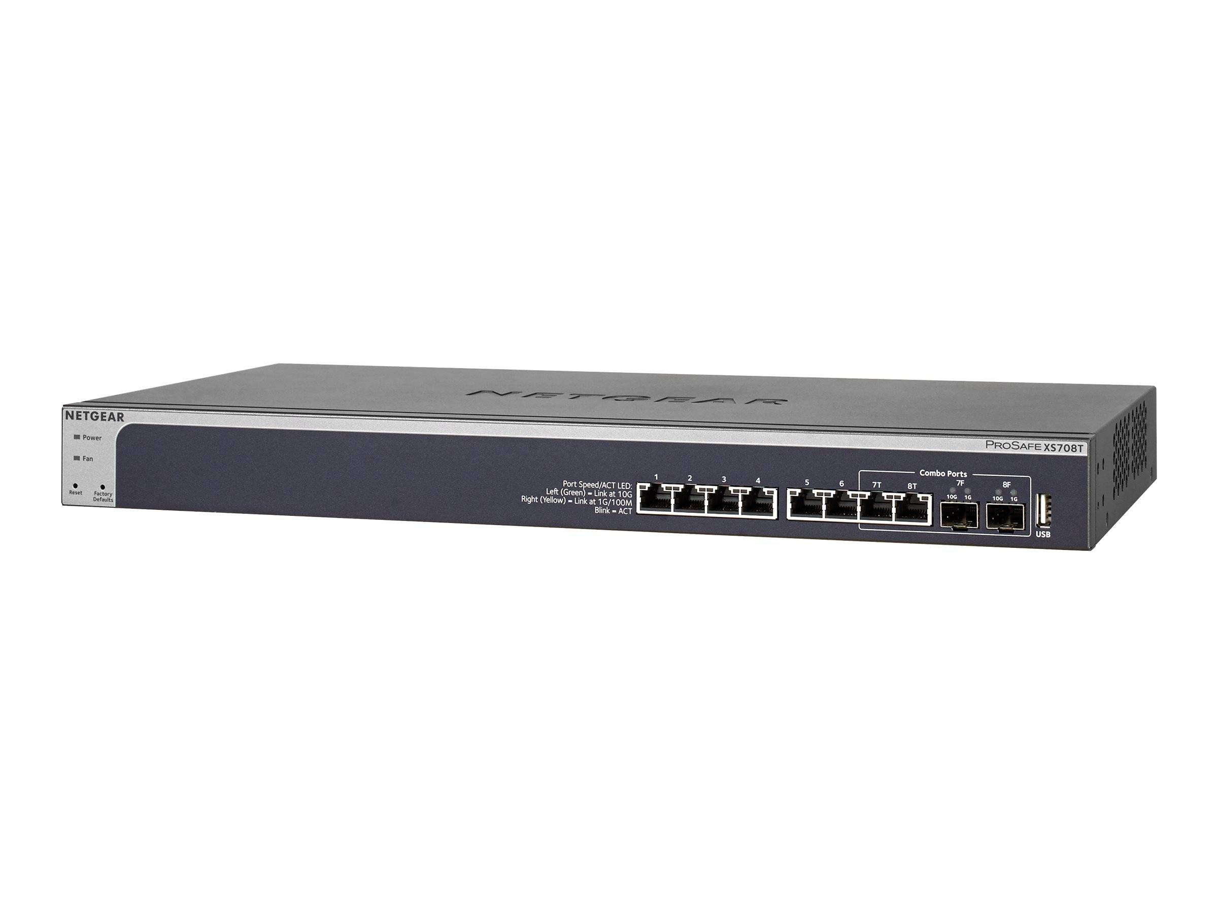 NETGEAR XS708T-100NES Netzwerk Switch 8 Port