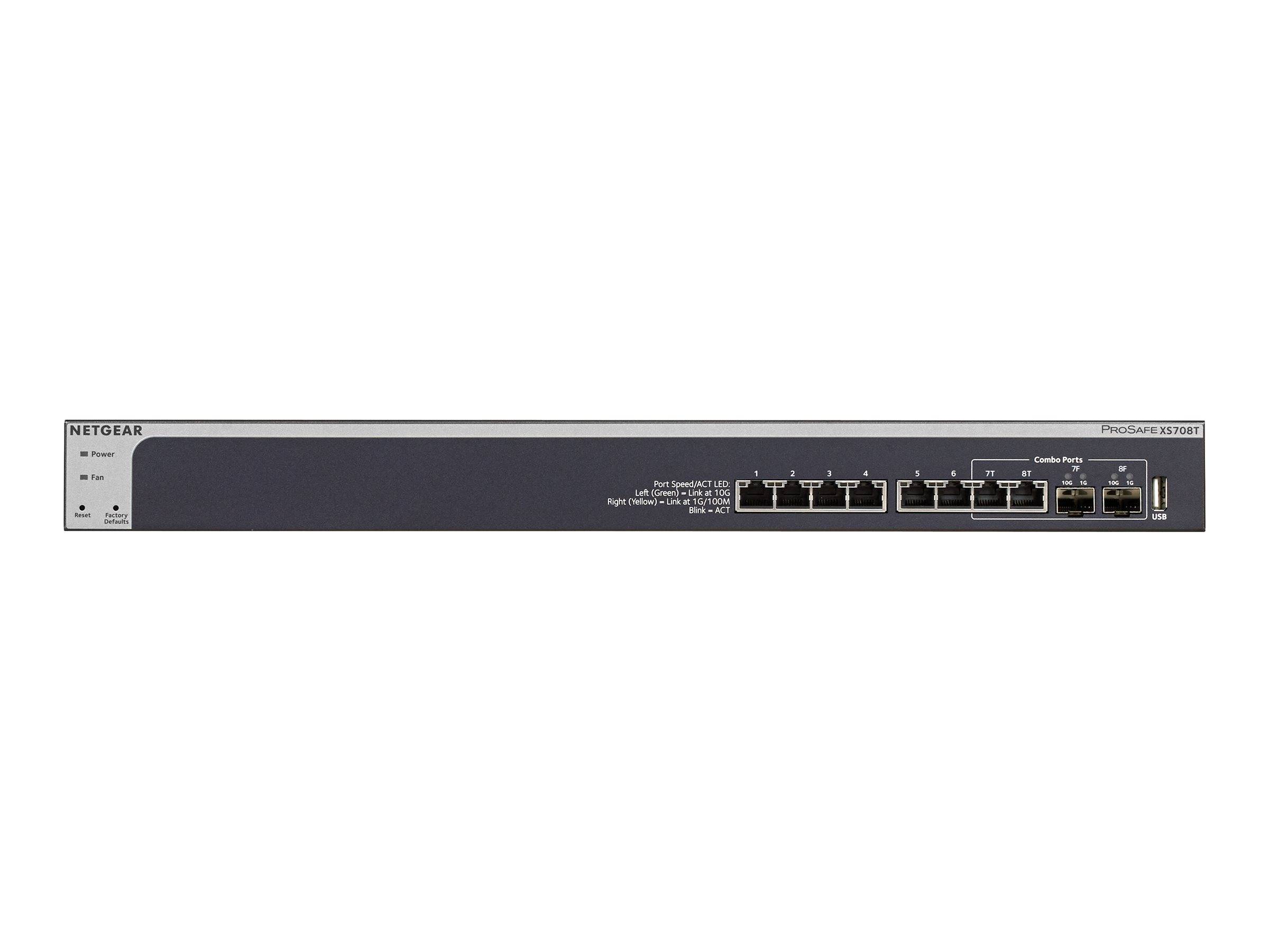 NETGEAR XS708T-100NES Netzwerk Switch 8 Port