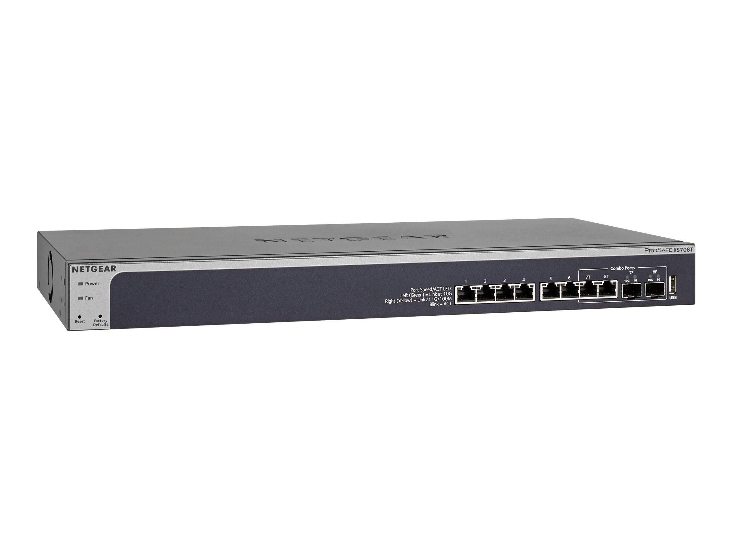 NETGEAR XS708T-100NES Netzwerk Switch 8 Port