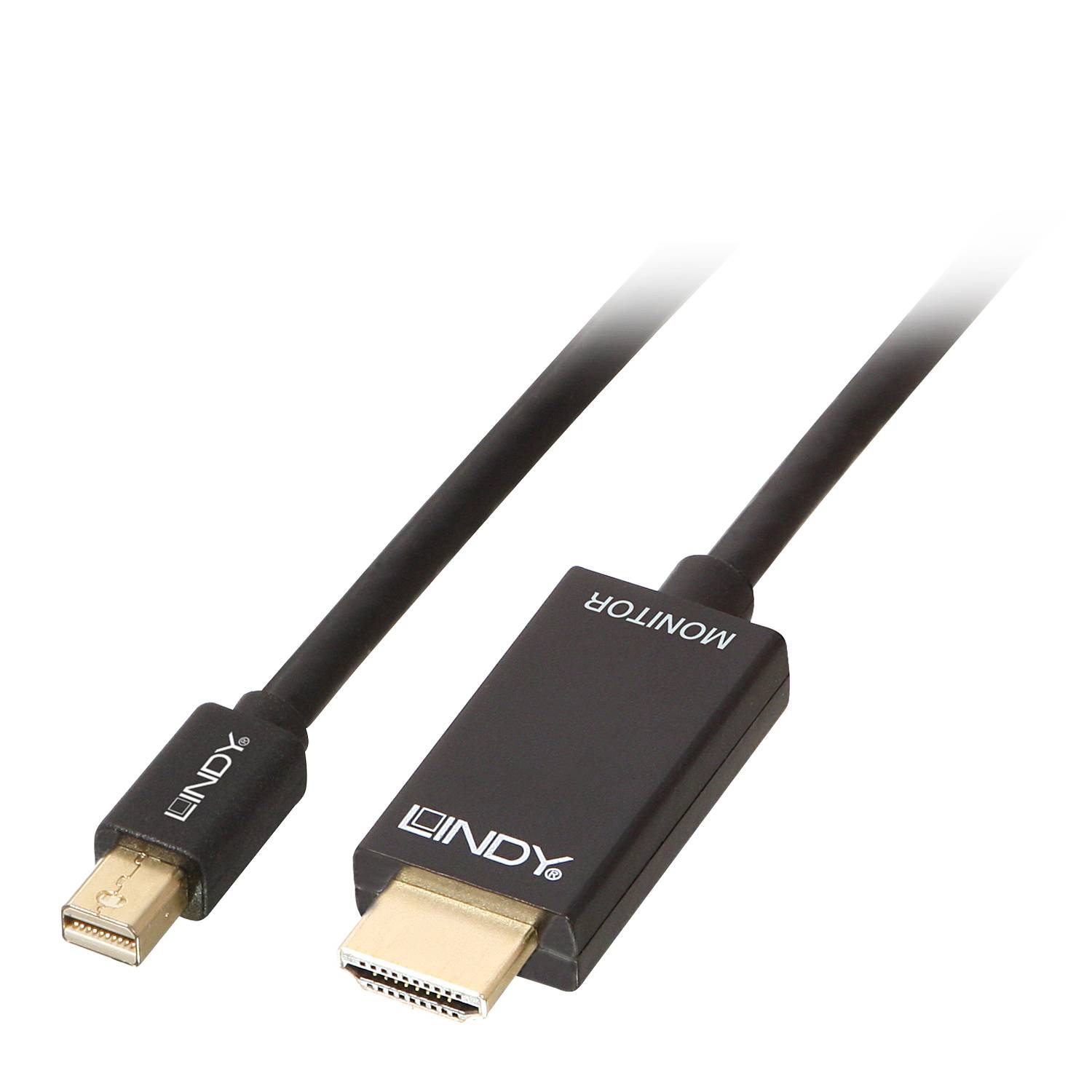 LINDY Mini-DisplayPort / HDMI Adapterkabel Mini DisplayPort Stecker, HDMI-A Stecker 2.00 m Schwarz 36927 DisplayPort-Kabel