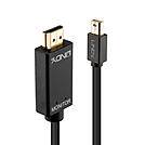 LINDY Mini-DisplayPort / HDMI Adapterkabel Mini DisplayPort Stecker, HDMI-A Stecker 2.00 m Schwarz 36927 DisplayPort-Kabel