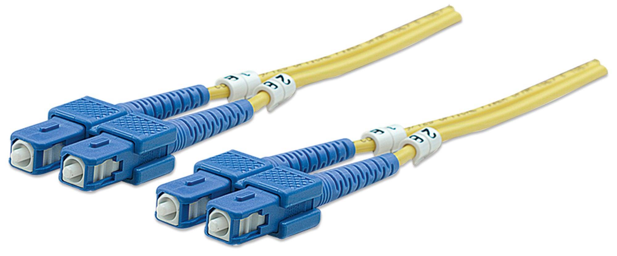 Intellinet 470636 Glasfaser LWL Anschlusskabel [1x SC-Stecker - 1x SC-Stecker] 9/125 µ Singlemode OS2 5.00 m