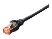 Digitus DK-1644-010/BL RJ45 Netzwerkkabel, Patchkabel CAT 6 S/FTP 1.00 m Schwarz Halogenfrei, verdrillte Paare, mit Rastnasenschutz, Flammwidrig
