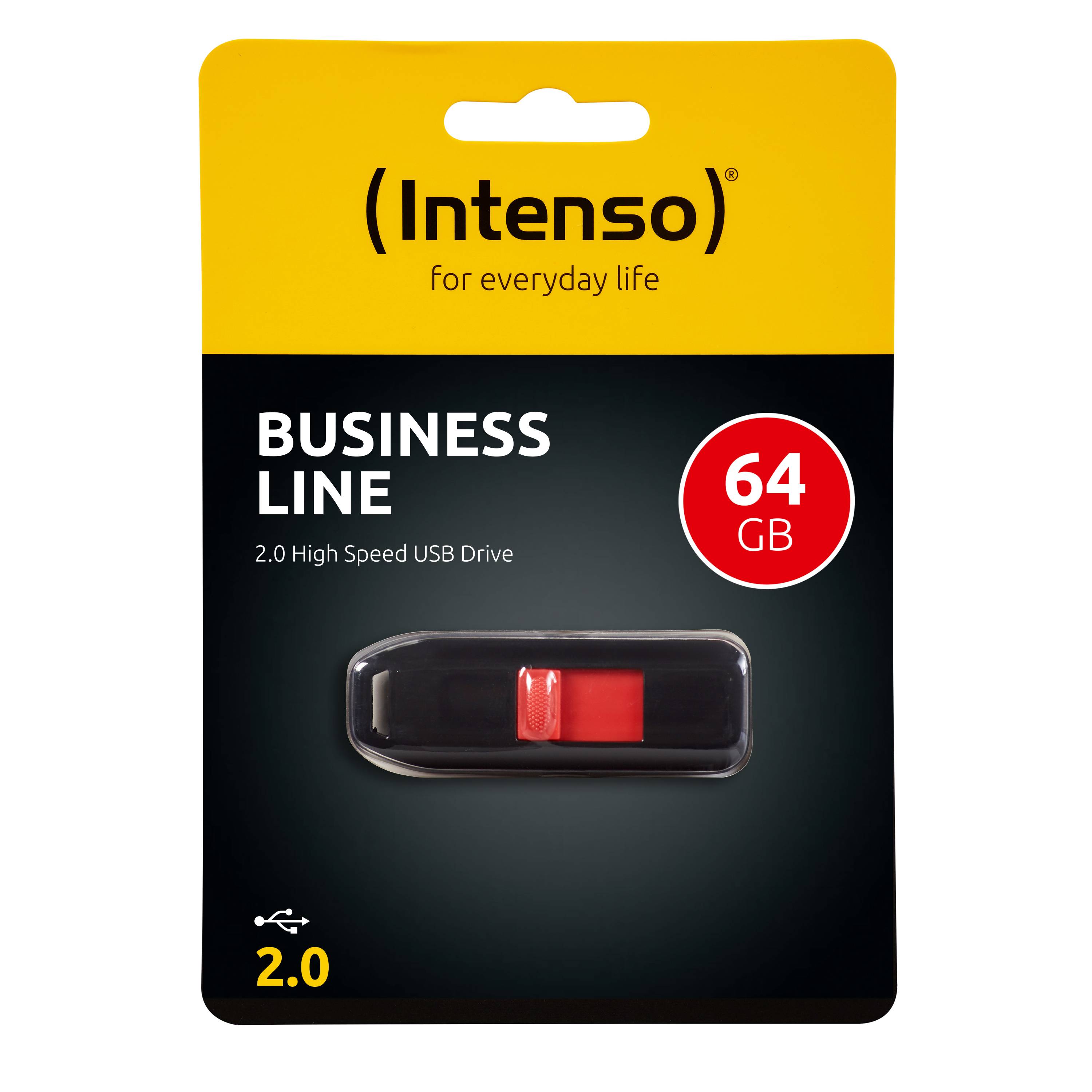 Intenso Business Line USB-Stick 64 GB Schwarz, Rot 3511490 USB 2.0