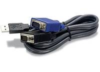 TRENDnet KVM Kabel USB /VGA 4.5m Multimedia-Technik KVM