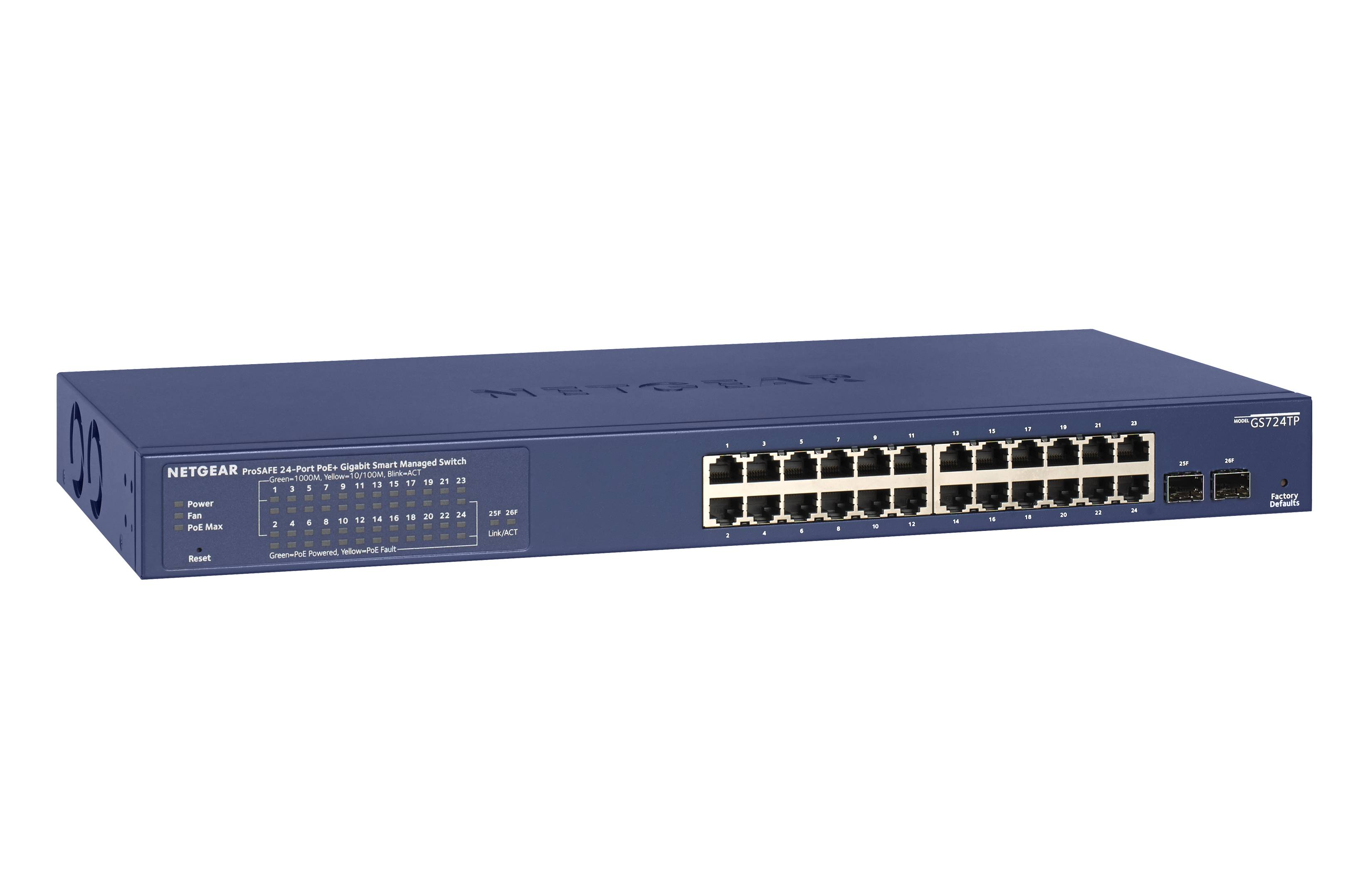 NETGEAR GS724TP-200EUS Netzwerk Switch 24 Port
