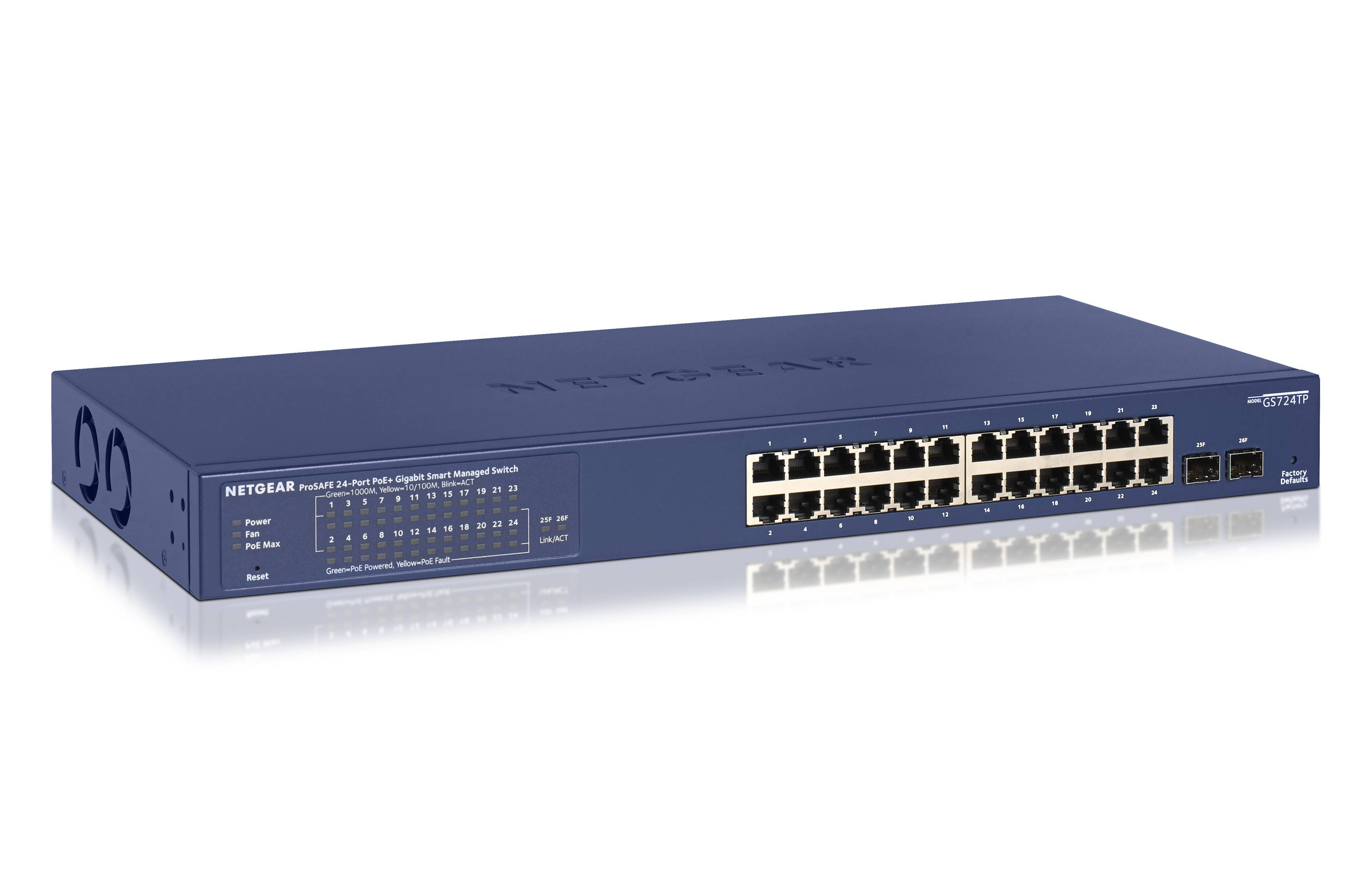 NETGEAR GS724TP-200EUS Netzwerk Switch 24 Port