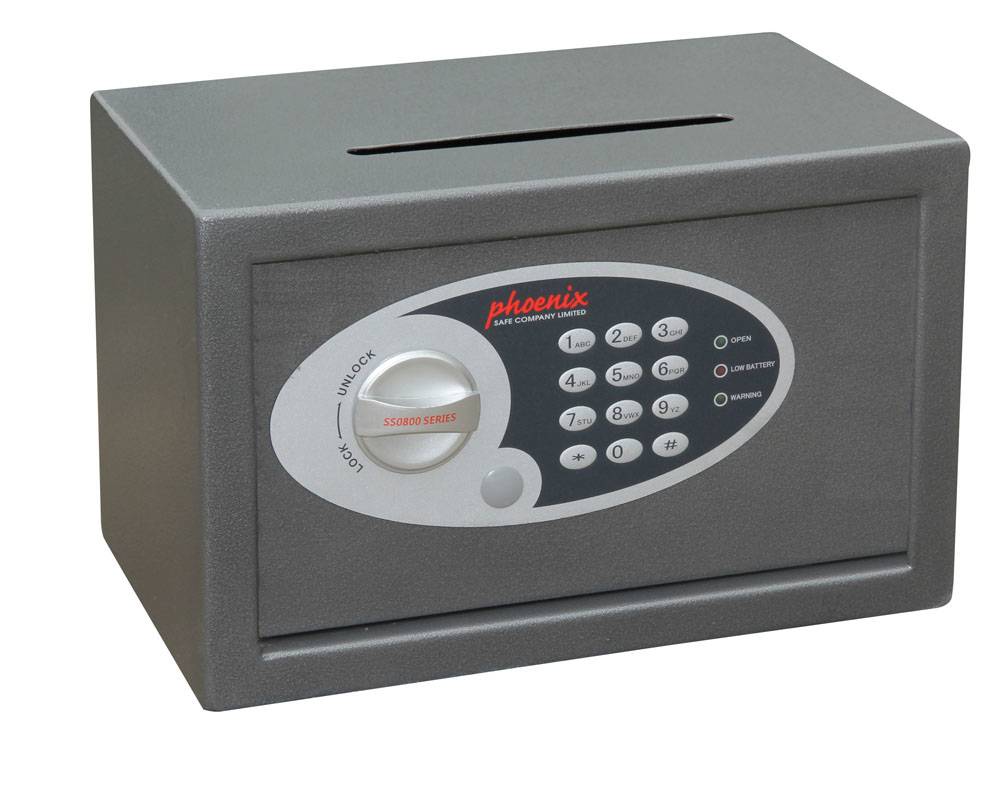 Phoenix SS0801ED VELA DEPOSIT HOME & OFFICE Tresor mit Banknoteneinwurf Zahlenschloss