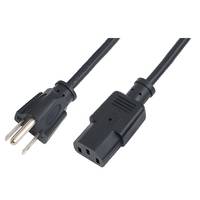 LogiLink Strom Anschlusskabel [1x NEMA 5-15 Stecker - 1x Kaltgeräte-Stecker C13] 1.80 m Schwarz