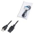 LogiLink Strom Anschlusskabel [1x NEMA 5-15 Stecker - 1x Kaltgeräte-Stecker C13] 1.80 m Schwarz
