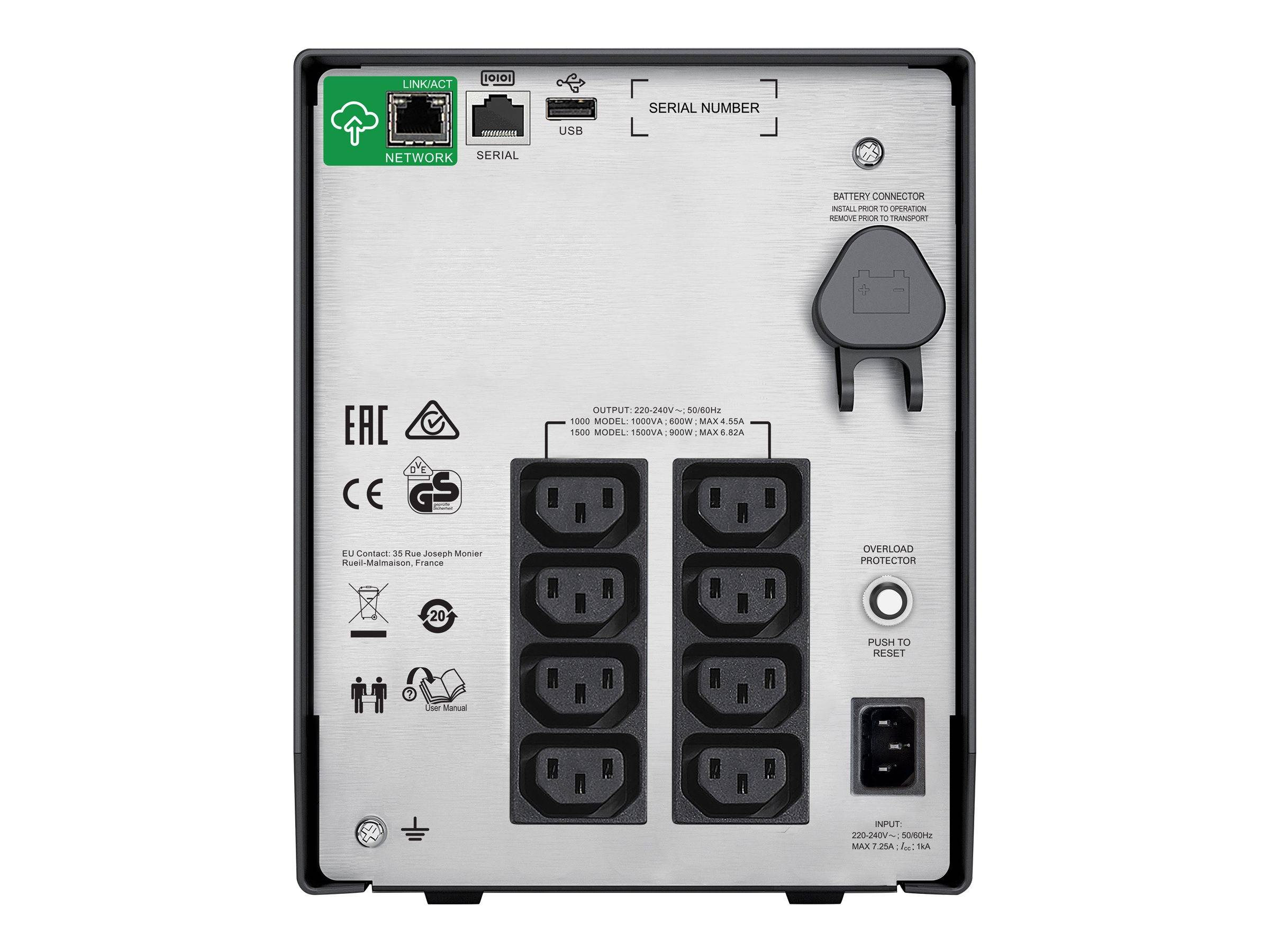 APC by Schneider Electric SMC1500IC USV 1440 VA