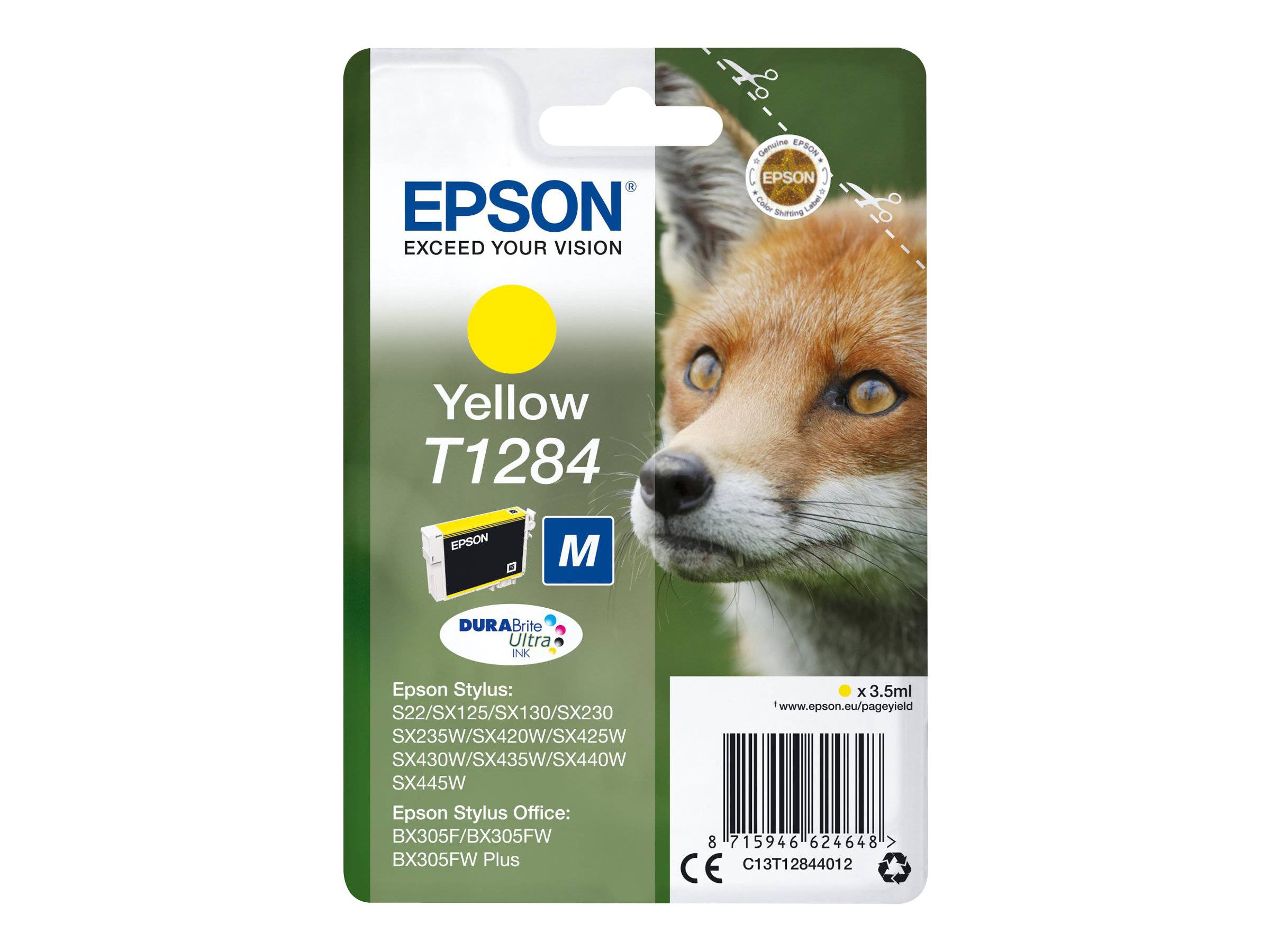 Epson Druckerpatrone T1284 Original Gelb C13T12844012