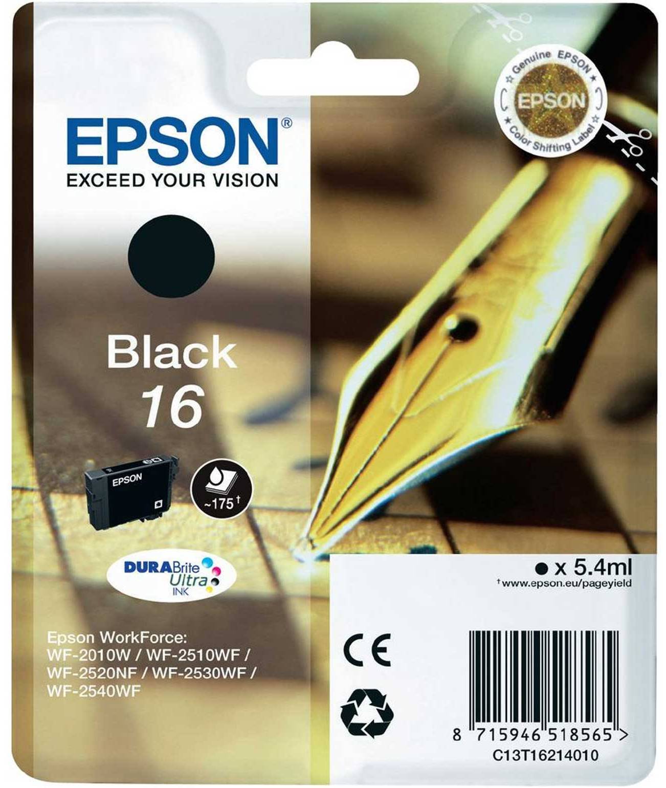Epson 16 - 5.4 ml - Schwarz - Original - Tintenpatrone