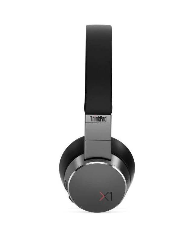 Lenovo ThinkPad X1 Over Ear Headset Bluetooth® Schwarz, Eisen-Grau Mikrofon-Rauschunterdrückung Lautstärkeregelung, Mikrofon-Stummschaltung