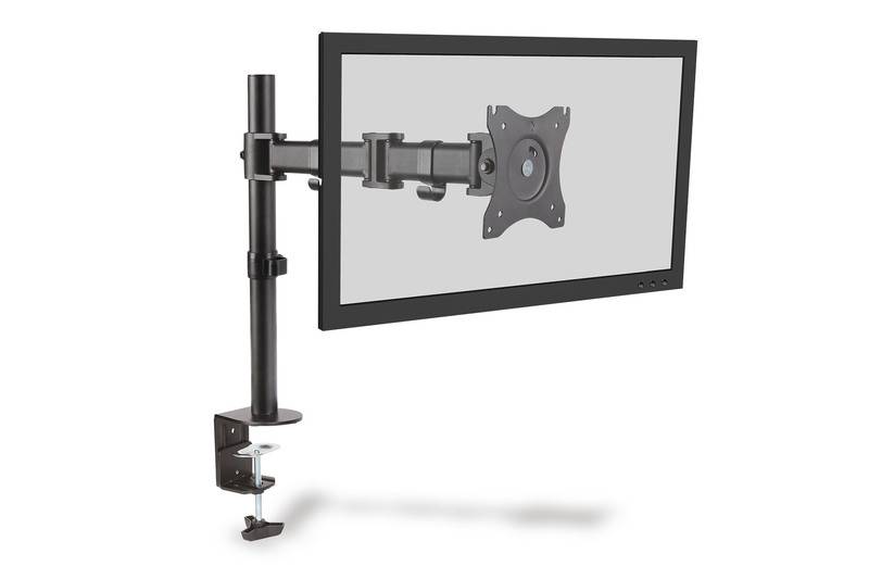 Digitus DA-90361 Monitor-Tischhalterung 1 Display(s) 38,1cm (15") - 68,6cm (27") Schwarz Drehbar, Höhenverstellbar, Neigbar