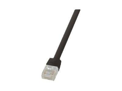 LogiLink CF2053U RJ45 Netzwerkkabel, Patchkabel CAT 6 U/UTP 2.00 m Schwarz hochflexibel 1 St.