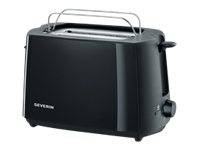 Severin AT2287 Toaster mit eingebautem Brötchenaufsatz Schwarz