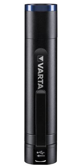 Varta Night Cutter F20R LED Taschenlampe mit Gürtelclip, mit USB-Schnittstelle, verstellbar akkubetrieben 400 lm 22 h 348 g
