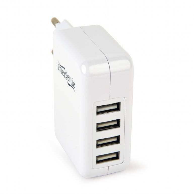 Energenie Uni-4-fach USB-Ladegerät 15 W Steckdose Ausgangsstrom (max.) 3100 mA USB Anzahl Ausgänge: 4 x