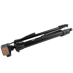 Walimex FW-3970 Dreibeinstativ 1/4 Zoll Arbeitshöhe=68 - 172 cm Schwarz inkl. Tasche
