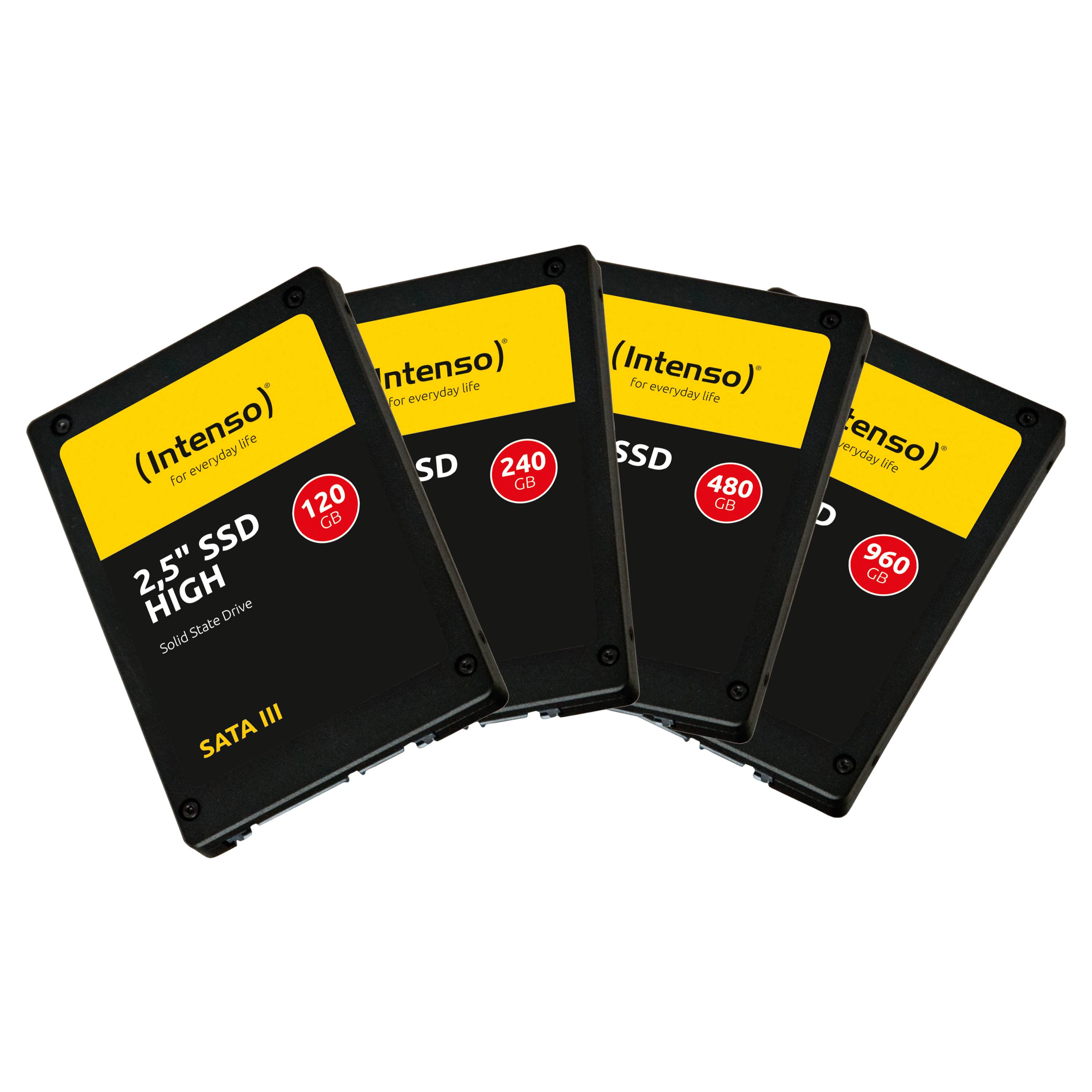 Intenso High Performance 240 GB Interne SATA SSD 6.35 cm (2.5 Zoll) SATA 6 Gb/s Retail 3813440