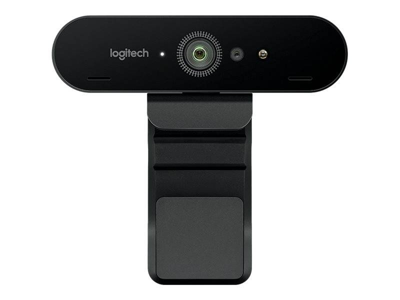 Logitech BRIO 4K-Webcam 4096 x 2160 Pixel Standfuß, Klemm-Halterung