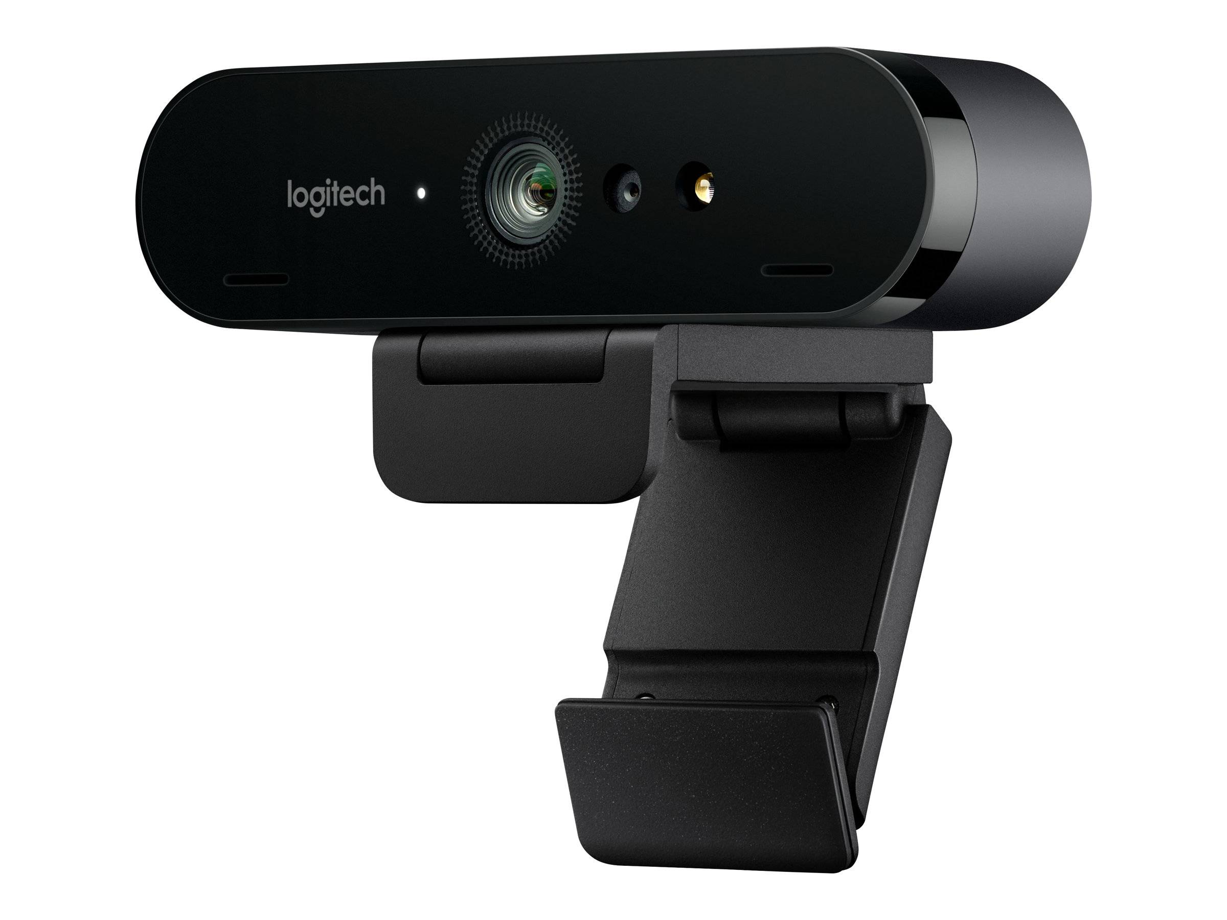 Logitech BRIO 4K-Webcam 4096 x 2160 Pixel Standfuß, Klemm-Halterung