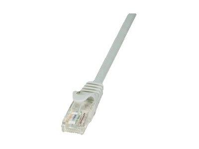 LogiLink CP2062U RJ45 Netzwerkkabel, Patchkabel CAT 6 U/UTP 3.00 m Grau mit Rastnasenschutz 1 St.
