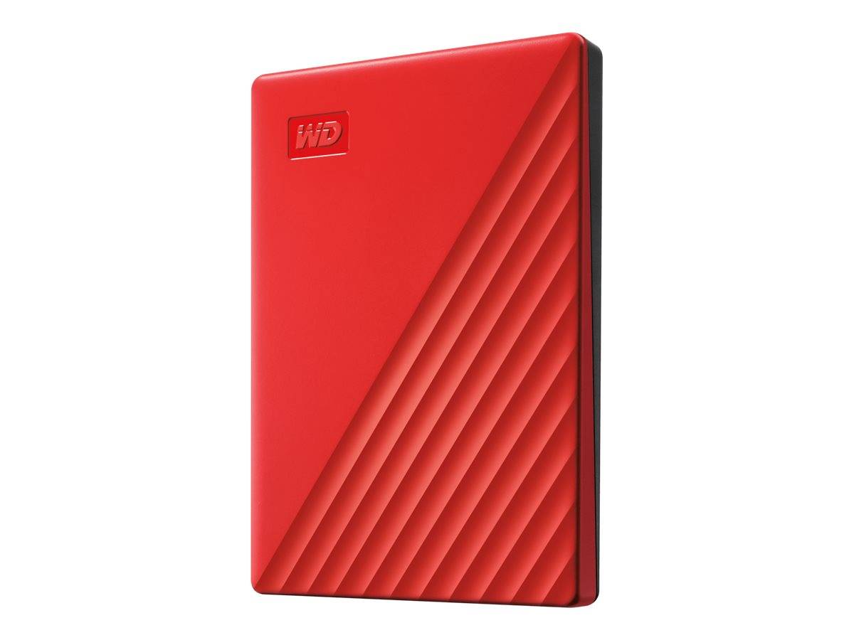 WD My Passport 2 TB Externe Festplatte 6.35 cm (2.5 Zoll) USB 3.2 Gen 1 (USB 3.0) Rot WDBYVG0020BRD-WESN