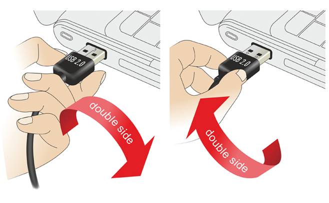 DELOCK USB Kabel A -> mini A St/St 3.00m 90°gew. sw Easy USB
