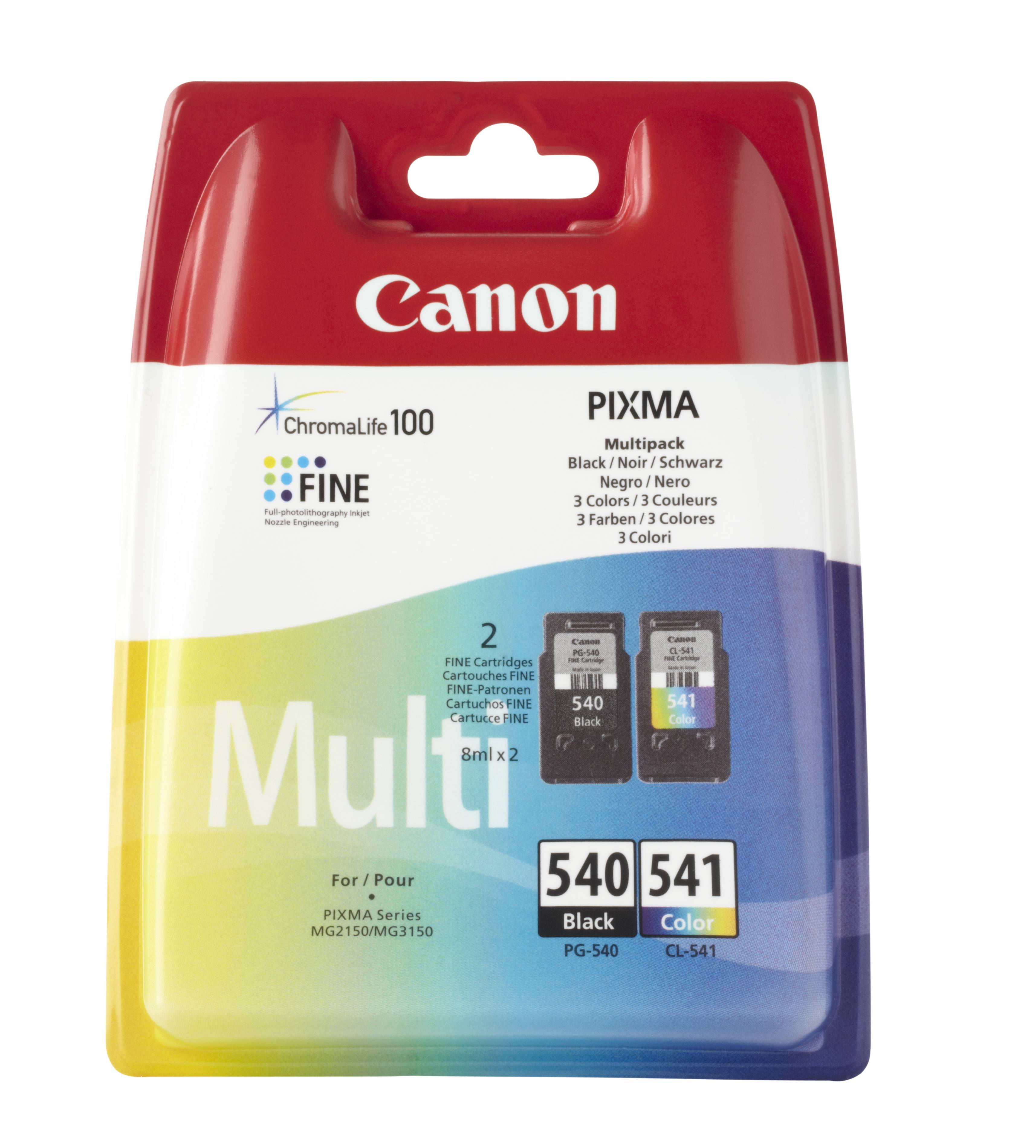 Canon PG-540 / CL-541 Multipack - 2er-Pack - 8 ml - Schwarz, Farbe (Cyan, Magent
