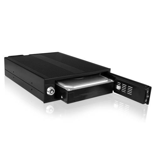 IB-170SK-B, Wechselrahmen, 1x 3,5" SATA I/II/III oder SAS HDD zu 1x SATA Host