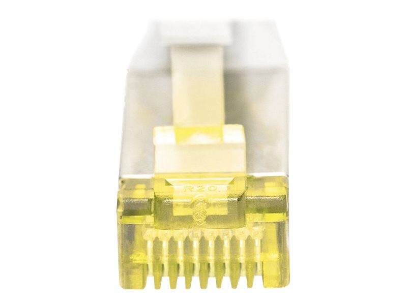 Digitus DK-1644-A-300 RJ45 Netzwerkkabel, Patchkabel CAT 6a S/FTP 30.00 m Grau Halogenfrei, verdrillte Paare, mit Rastnasenschutz, Flammwidrig 1 St