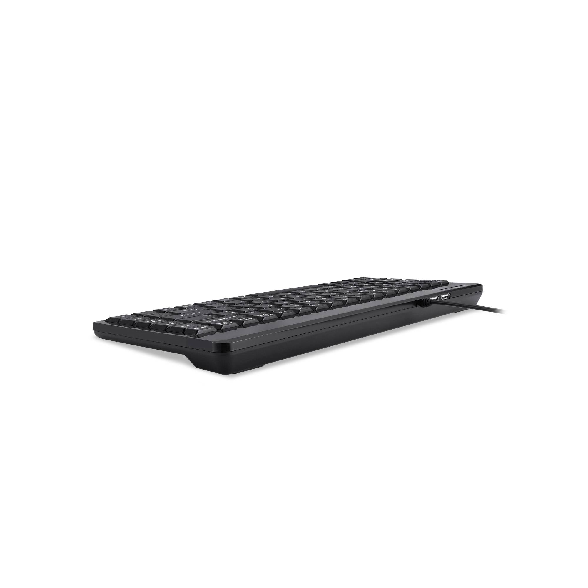 Perixx PERIBOARD-409DEH USB Tastatur Deutsch, QWERTZ Schwarz USB-Anschluss