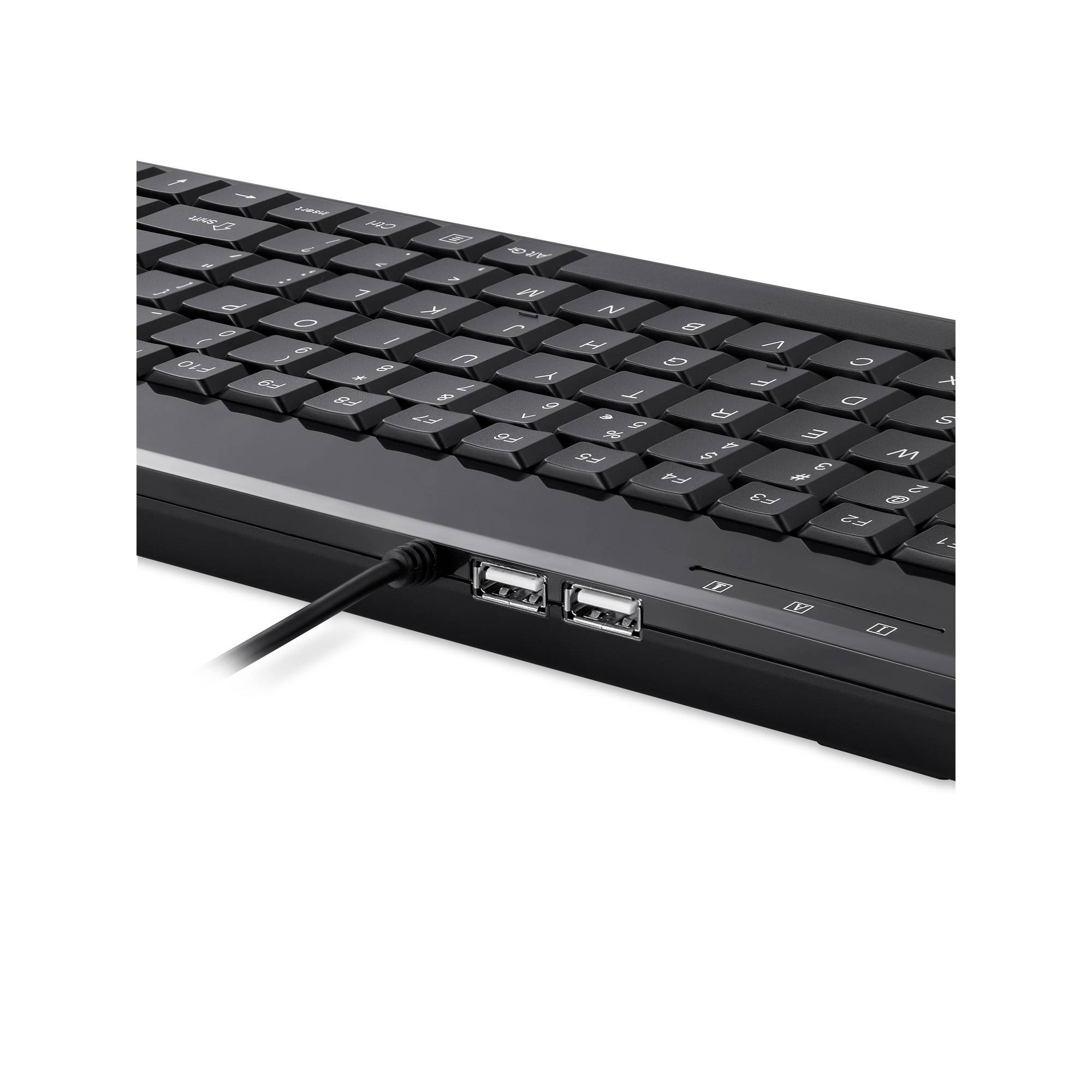 Perixx PERIBOARD-409DEH USB Tastatur Deutsch, QWERTZ Schwarz USB-Anschluss