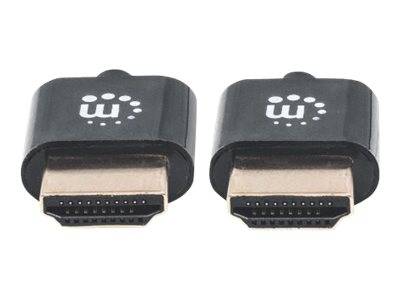 Manhattan HDMI Cable with Ethernet (Ultra Thin), 4K@60Hz (Premium High Speed)