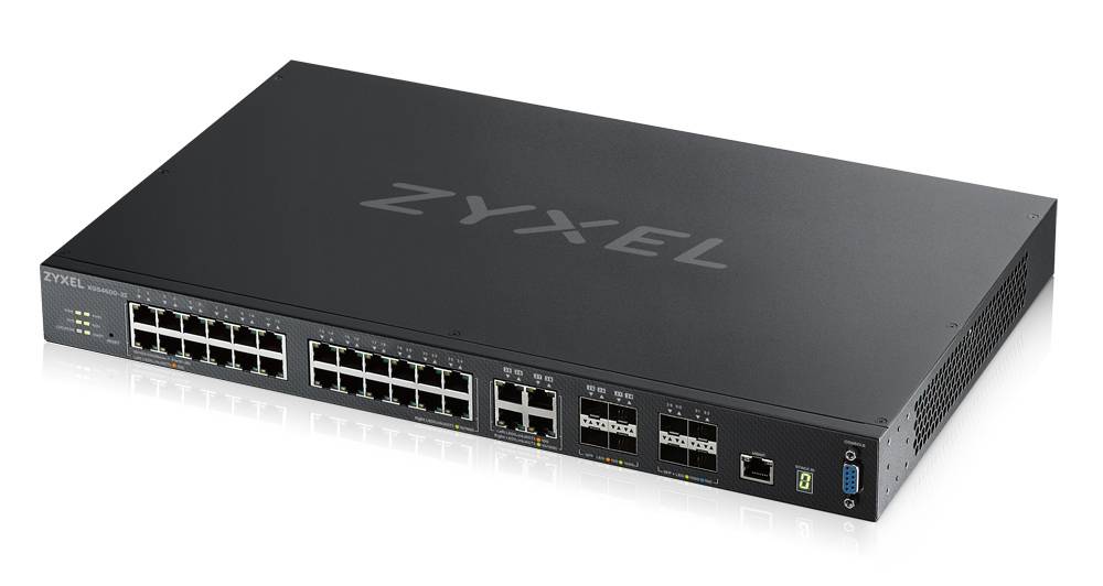 Zyxel XGS4600-32 - Switch - L3 - managed - 24 x 10/100/1000 + 4 x Kombi-Gigabit-SFP + 4 x 10 Gigabit SFP+
