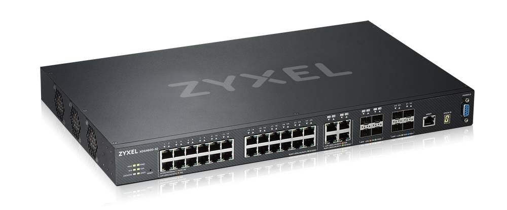 Zyxel XGS4600-32 - Switch - L3 - managed - 24 x 10/100/1000 + 4 x Kombi-Gigabit-SFP + 4 x 10 Gigabit SFP+