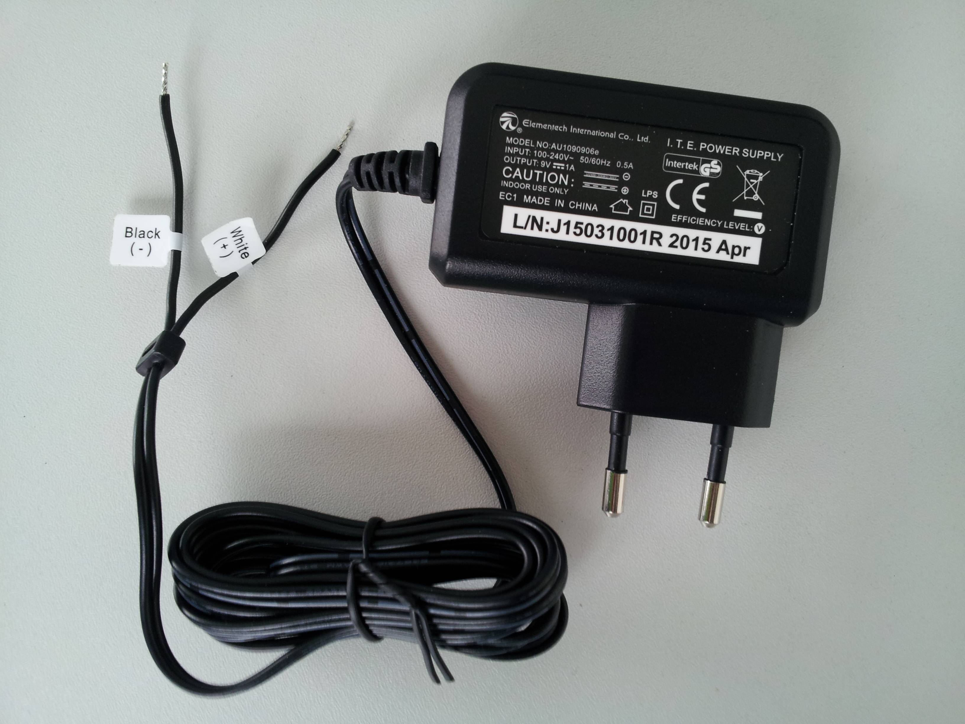LUPUSEC Netzteil 9V Netzteil für Außensirene V2